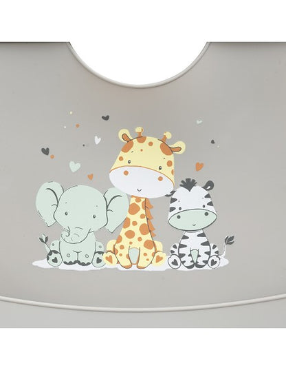 Babero Silicona Estampado Tres Amigos de Interbaby
