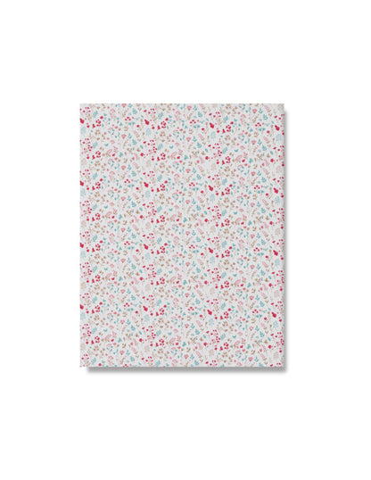 Bajera Estampada Cuna 100% Algodon Modelo Flores Petalos Rosa Interbaby