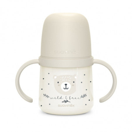 Biberón con asas de 150 ml Night & Day de Suavinex