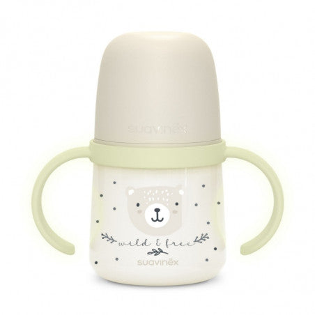 Biberón con asas de 150 ml Night & Day de Suavinex