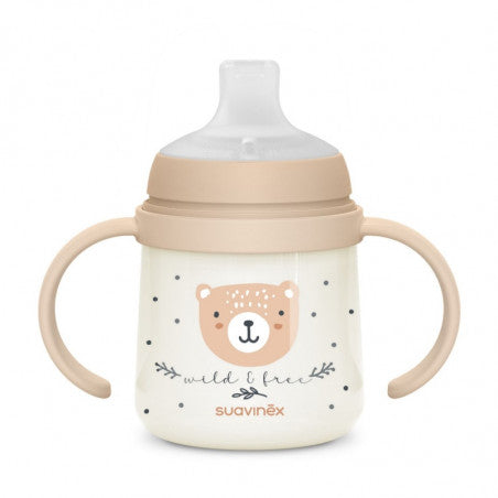 Biberón con asas de 150 ml Night & Day de Suavinex