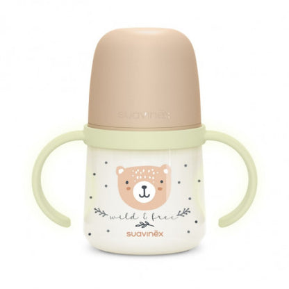 Biberón con asas de 150 ml Night & Day de Suavinex