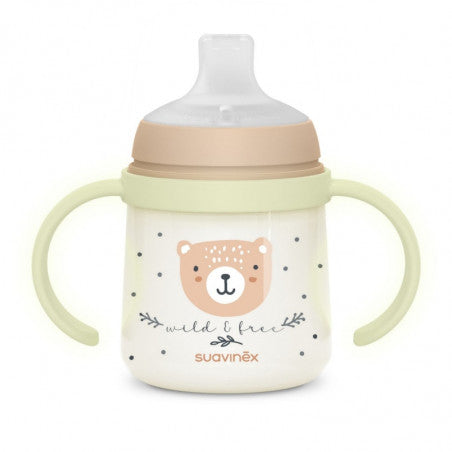 Biberón con asas de 150 ml Night & Day de Suavinex
