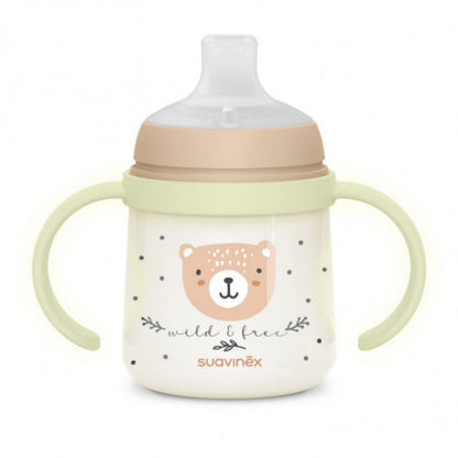 Biberón con asas de 150 ml Night & Day de Suavinex