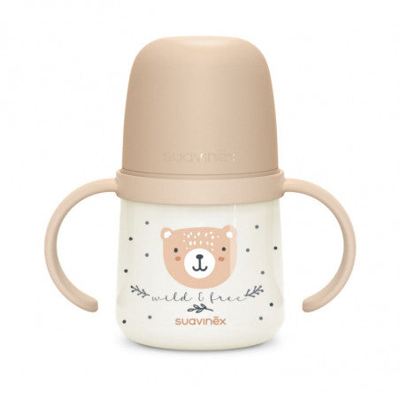 Biberón con asas de 150 ml Night & Day de Suavinex