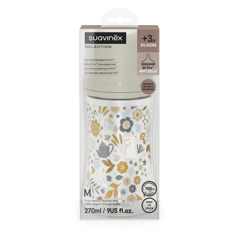 Mamadeira Suavinex Wonderland Liberty 270 ml Poliamida Flow M
