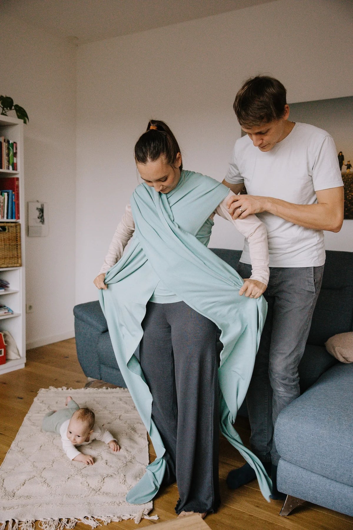 Fular elástico portabebés Boba Wrap Bambú Serenity