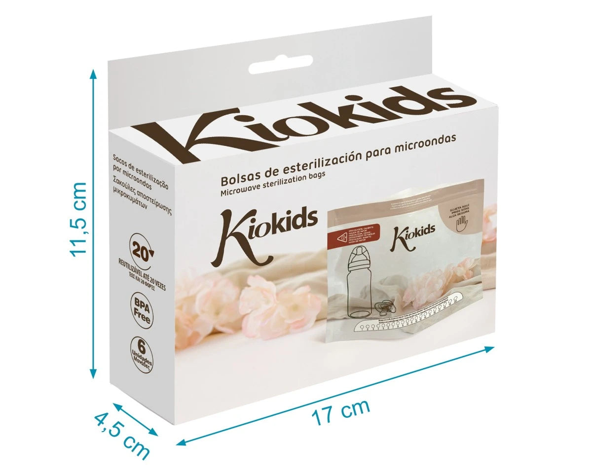 Bolsas de esterilización para microondas 6uds Kiokids