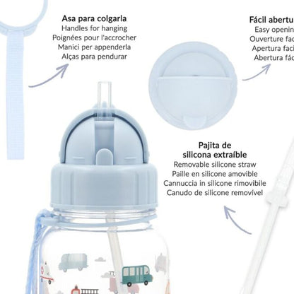 Botella Plástico City Cars de Tutete