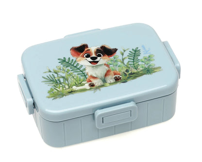 Caja de almuerzo infantil con compartimentos - azul de Kikokids