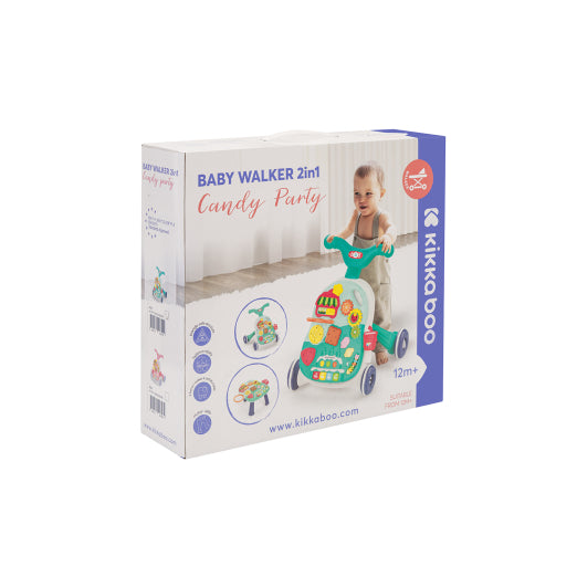 Andador 2 en 1 Candy Party de Kikkaboo