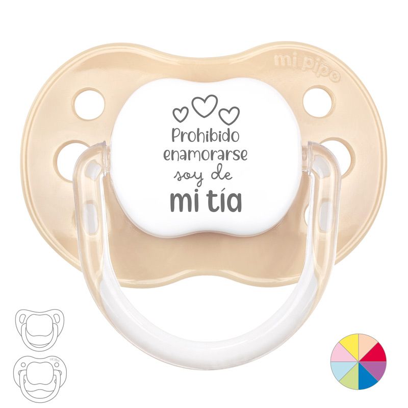 Chupete Divertido Prohibido enamorarse, soy de mi Tía mi pipo