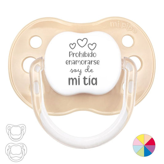Chupete Divertido Prohibido enamorarse, soy de mi Tía mi pipo