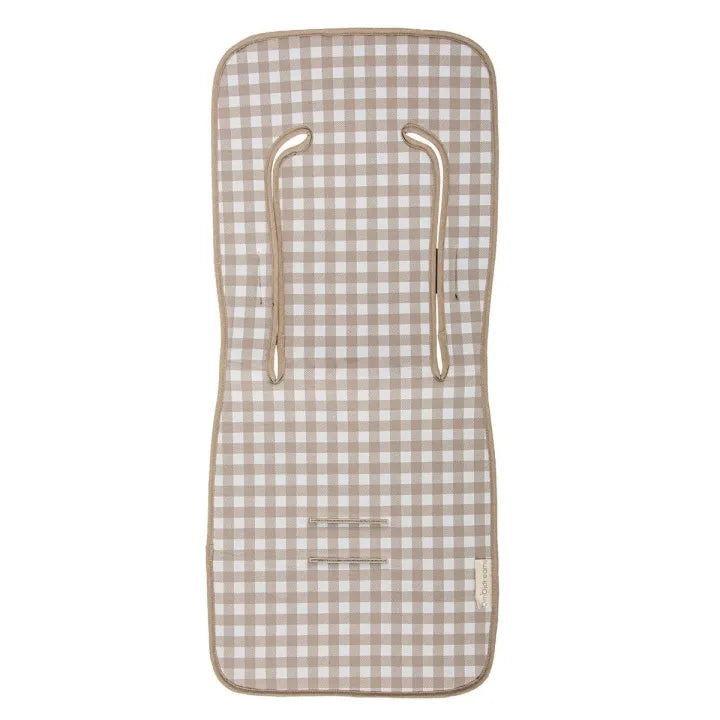 Colchoneta silla paseo estampada Vichi lino de Bimbidreams