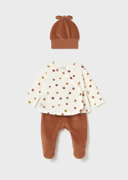 Conjunto 3 piezas polaina gorro tundosado 2559 Mayoral