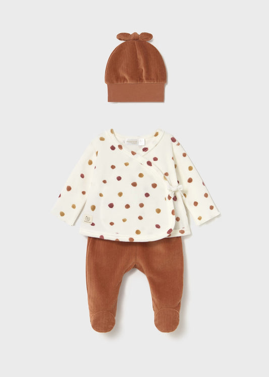 Conjunto 3 piezas polaina gorro tundosado 2559 Mayoral