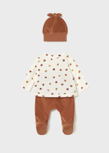 Conjunto 3 piezas polaina gorro tundosado 2559 Mayoral