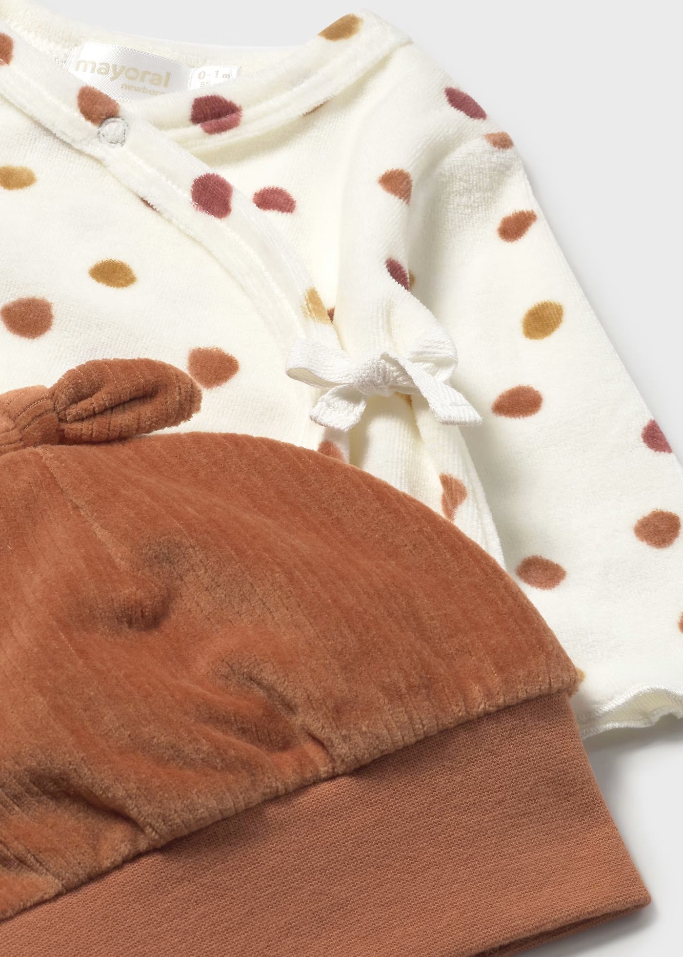 Conjunto 3 piezas polaina gorro tundosado 2559 Mayoral