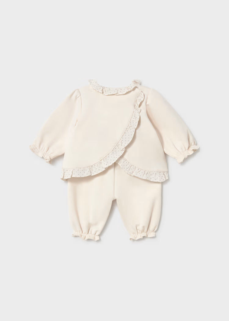 Conjunto camiseta y pantalón recién nacida Mayoral 2756