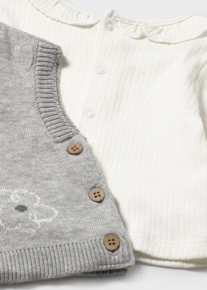 Conjunto chaleco tricot 3 piezas 2709 Mayoral