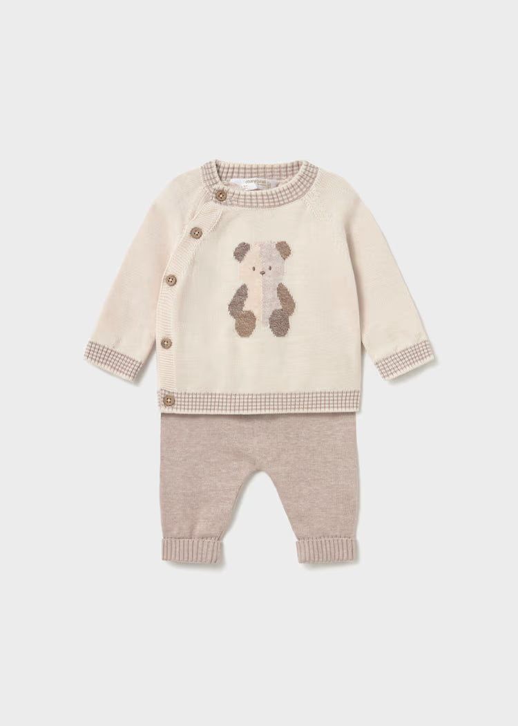 Conjunto pantalón y jersey osito  1-2M 2523 Mayoral