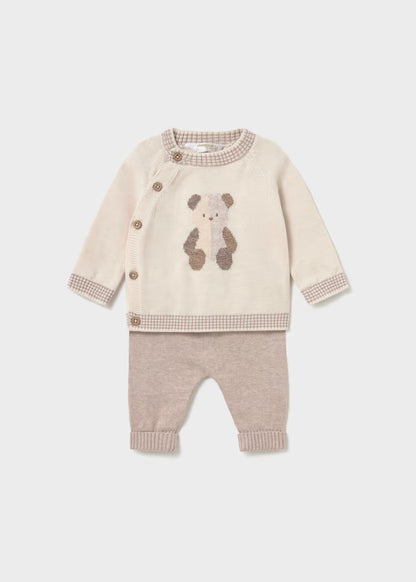 Conjunto pantalón y jersey osito  1-2M 2523 Mayoral