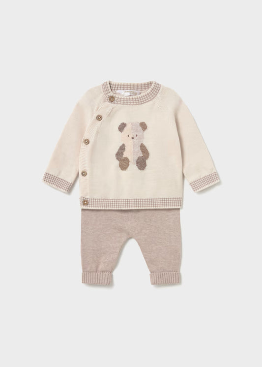 Conjunto pantalón y jersey osito  1-2M 2523 Mayoral