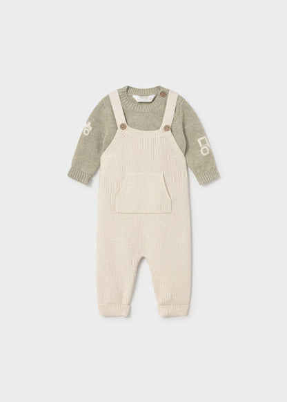 Conjunto peto y jersey recién nacido 2603 Mayoral