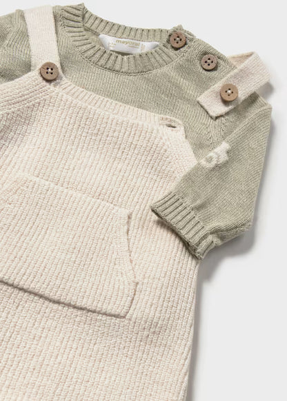 Conjunto peto y jersey recién nacido 2603 Mayoral