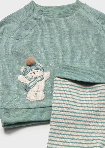 Conjunto polaina y sudadera recién nacido 2519 MAYORAL
