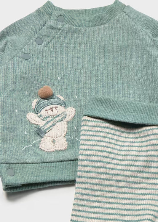 Conjunto polaina y sudadera recién nacido 2519 MAYORAL