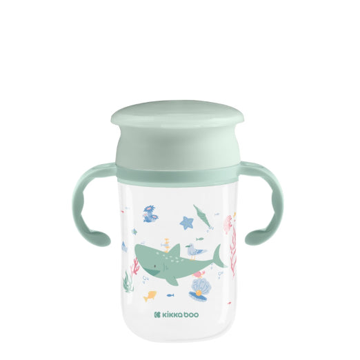 Taza 360º con asas 300ml Deep Sea de Kikkaboo