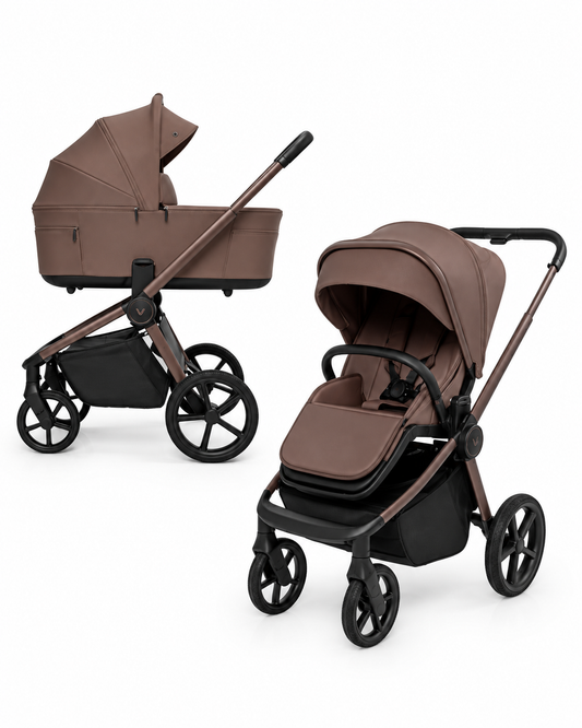 Duo Cochecito Fold Con Capazo Plegable de Muuvo
