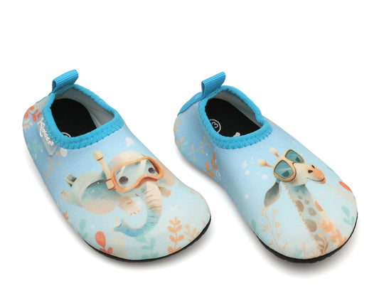 Escarpines de bebé antideslizantes para playa y piscina azul Kiokids