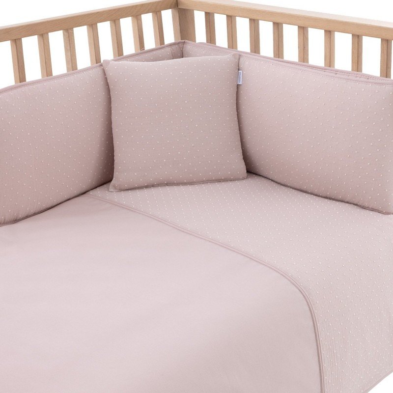JGO 2 PCS.F.NORDICA CUNA 60 UNIC ROSA 100x140x3 CM