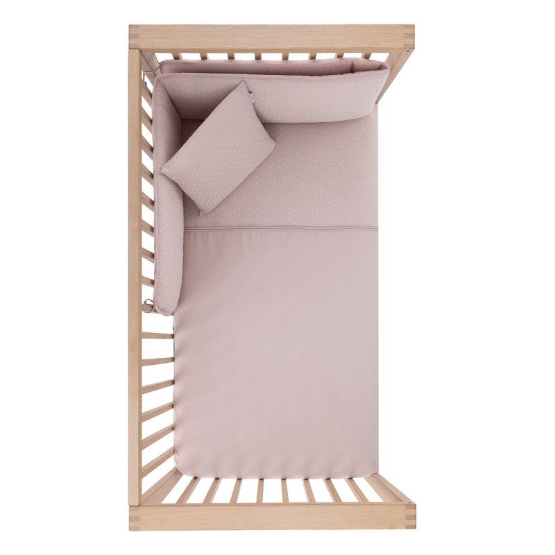 JGO 2 PCS.F.NORDICA CUNA 60 UNIC ROSA 100x140x3 CM