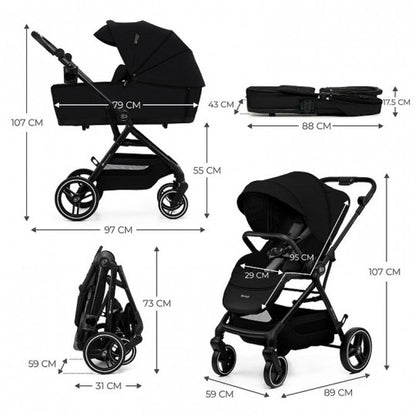 Cochecito 3 en 1 YOXI MINK PRO de Kinderkraft