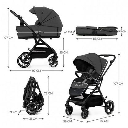 Cochecito 3 en 1 YOXI MINK PRO de Kinderkraft