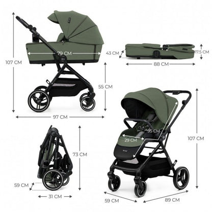 Cochecito 3 en 1 YOXI MINK PRO de Kinderkraft