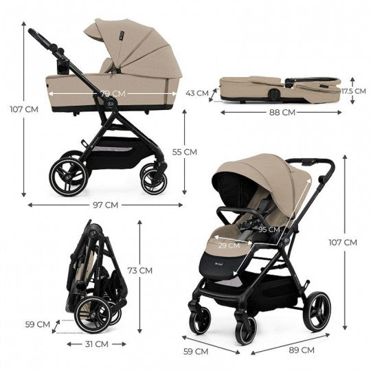 Cochecito 3 en 1 YOXI MINK PRO de Kinderkraft