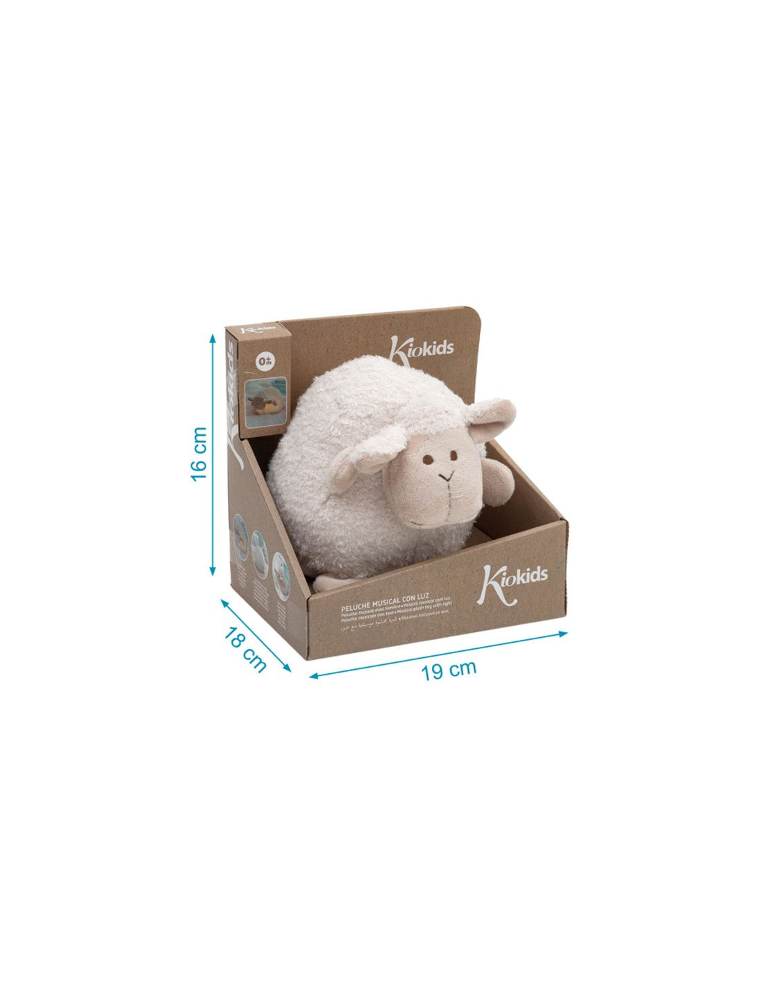 Peluche Luz y Sonido Erizo Kiokids