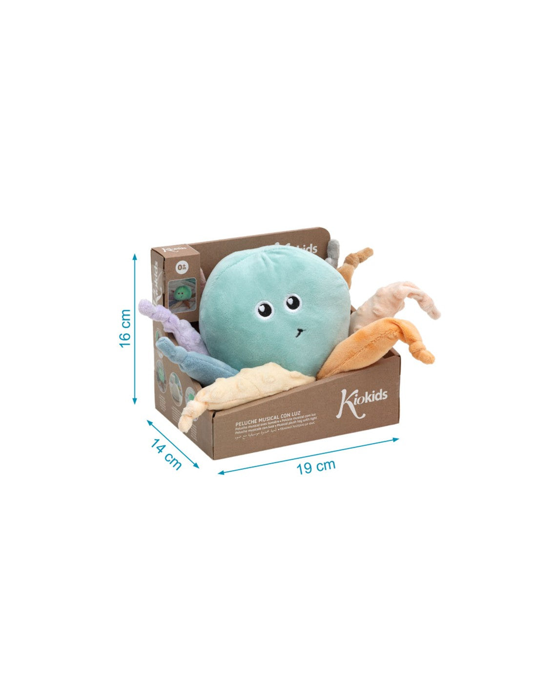 Kiokids Peluche Luz y Sonido Pulpo