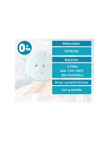 Kiokids Peluche Luz y Sonido Pulpo