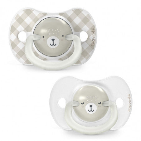 Pack de 2 chupetes 0-6 meses Noche y Día Suavinex