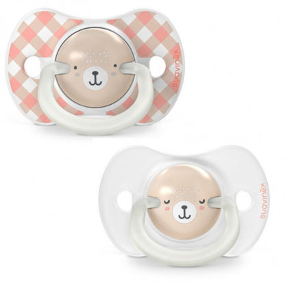 Pack de 2 chupetes 0-6 meses Noche y Día Suavinex