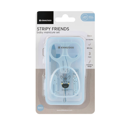 Set de manicura Stripy Friends de Kikkaboo