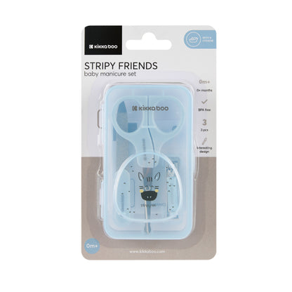 Set de manicura Stripy Friends de Kikkaboo