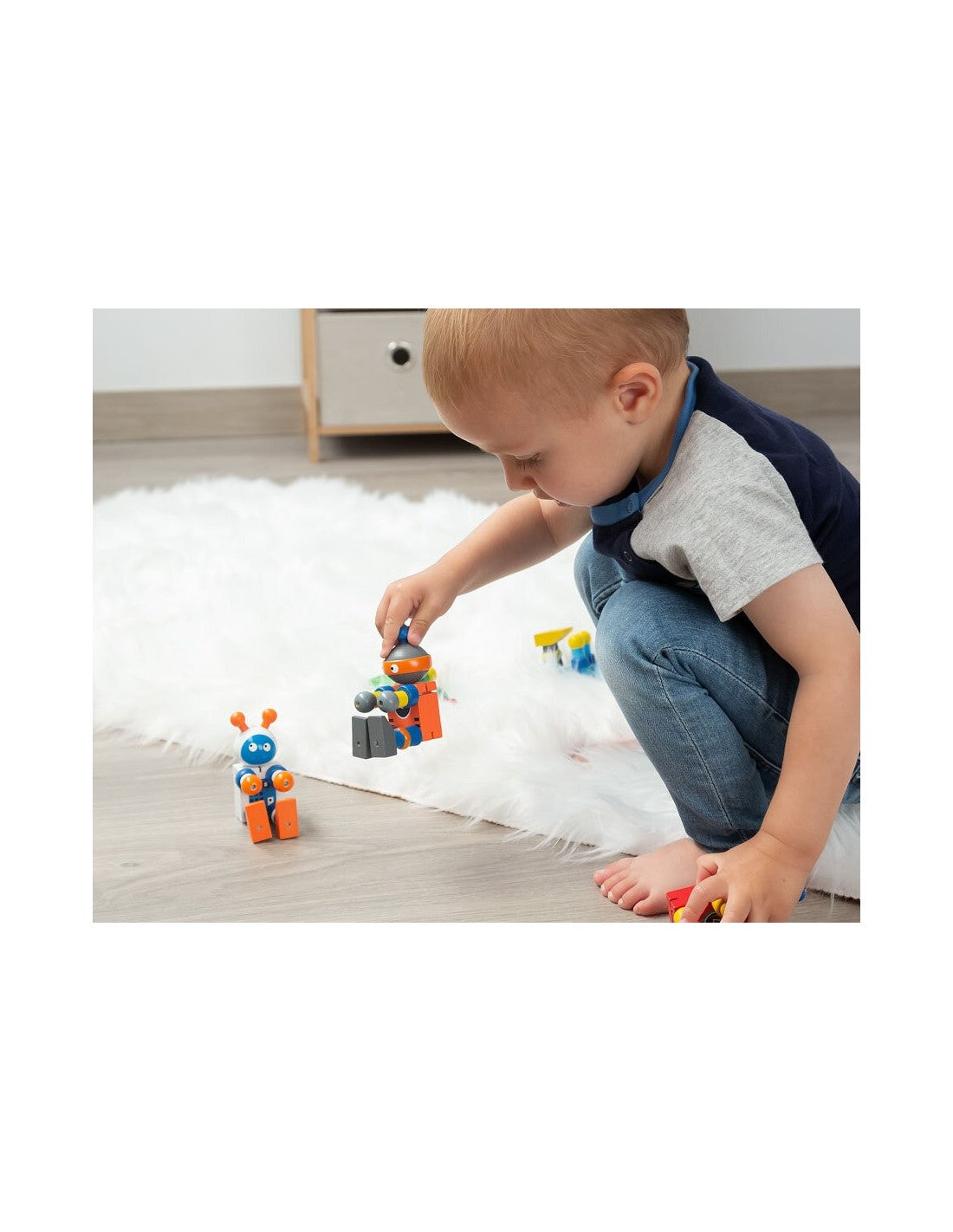 Muñeco Robot Madera Kiokids