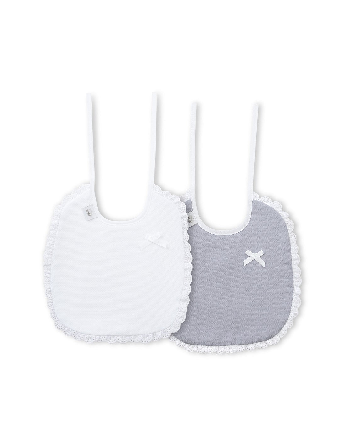 Pacote de 2 babadores com laço Interbaby