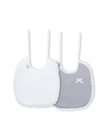 Pacote de 2 babadores com laço Interbaby